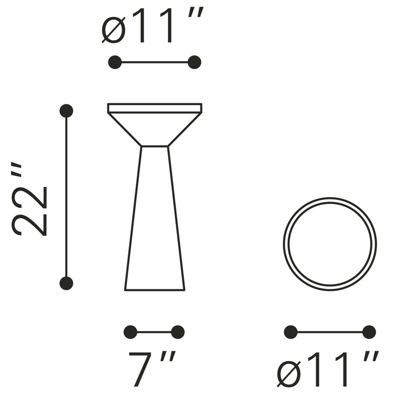 Table d'appoint Omni - noir