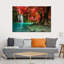 «Red Waterfall», reproduction sur toile-41323705