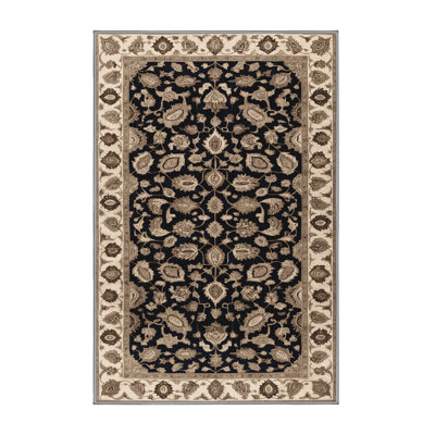 Machine Washable Persian Gray Area Rug