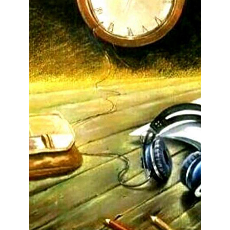 Le temps qui passe | Acrylique sur toile | Par Dipa Talukder