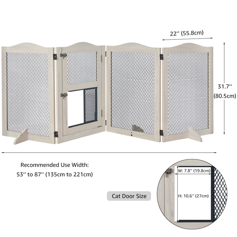 Barrière pour animaux en métal, Gris patiné
