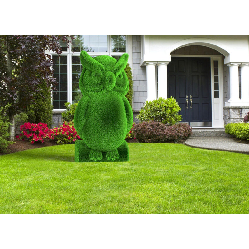 Topiaire hibou extérieur - chiffres verts