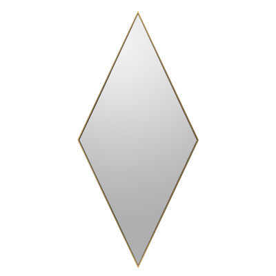 Abdoullah Wood Flat Wall Mirror