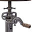 Aaronjit Swivel Upholstered Adjustable Height Counter Stool with Metal Frame