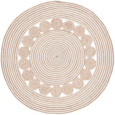 Natural Fiber Flatweave Jute Geometric Rug