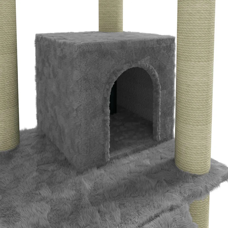 Ruislip 155cm H Cat Tree, Light Grey
