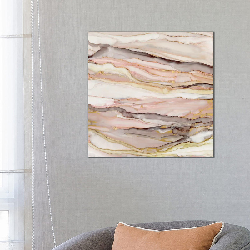 Graceful Marble II by Carol Robinson - Print on Canvas, Wrapped Canvas, 66.04 cm H x 66.04 cm W x 1.91 cm D