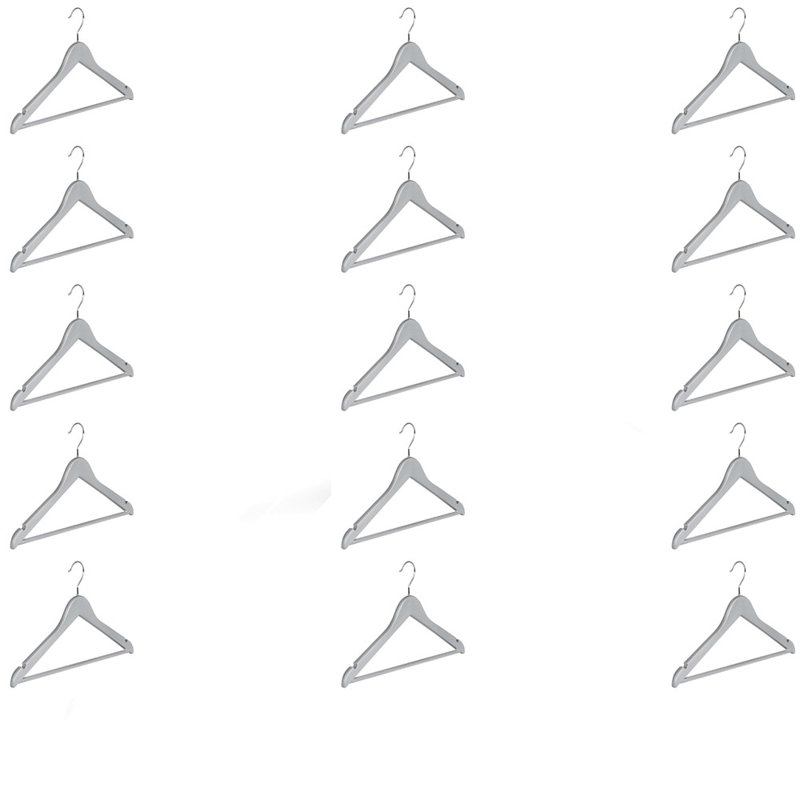 Plastic Standard Hanger for Suit/Coat, Silver
