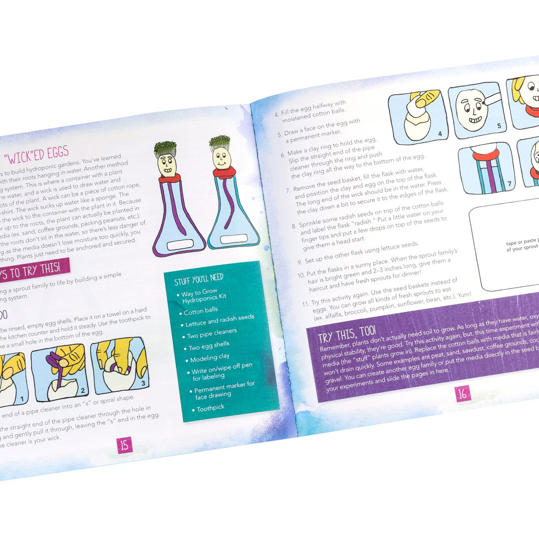 Nancy B'S Science Club Way to Grow Hydroponics Kit and Gardening Diary Educational Insights