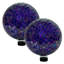 Globe terrestre en verre 10 pouces pour jardin ou cour - Mauve iridescent - ensemble de 2-1971841295-2049416727