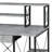 All-Purpose Gray Finish Writing Mata with Spacious Work Surface and Modern Design, Perfect for Home and Office Use.-1058059152
