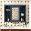 Armoire à miroir murale bleue de salle de bain 35 po x 27,5 po, rangement polyvalent et conception élégante-654414983