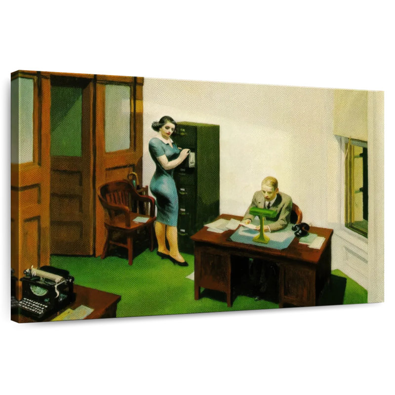 Bureau de Leisha la nuit, H 24 po x l 36 po