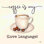 " Coffee Is My Love Language " by Mollie B. Painting Print