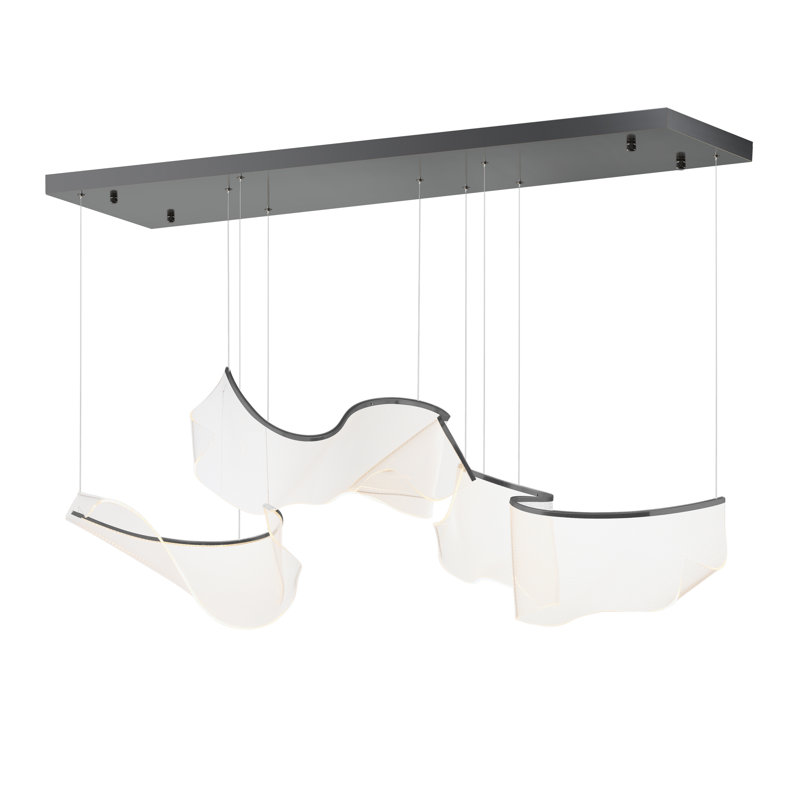 Luminaire suspendu 3 lumières DEL Rosamund, Bronze brossé