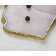 Everly Quinn Agate Marble Cheese Board with Gold Edge
