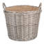 Martha Wicker Lined Log Basket Carrier