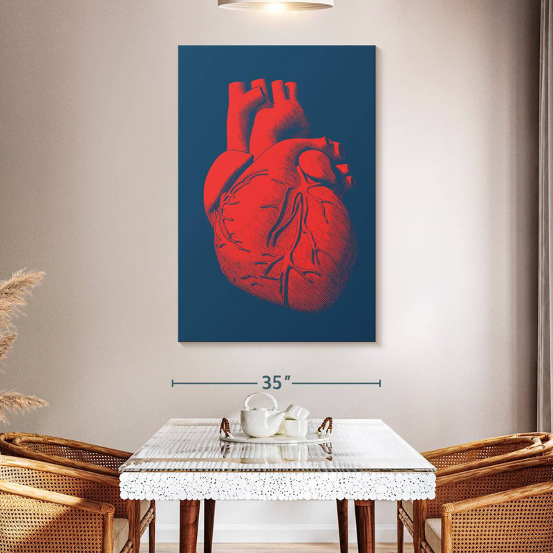 Keiri Anatomical Heart, 51" H x 34" W
