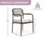 Linen Blend Upholstered Armchair-306942540-306942542