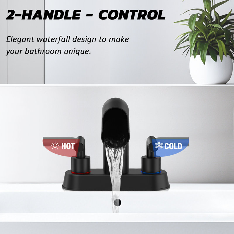 Single-handle Bathroom Faucet with Drain Assembly