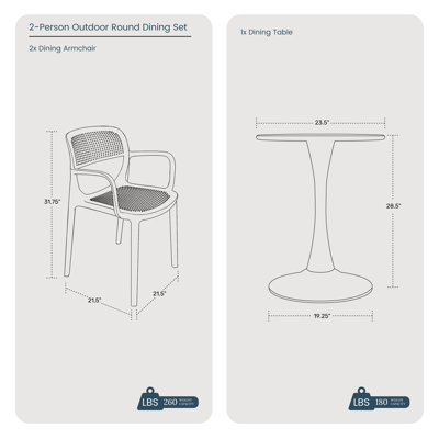 Outdoor Round Dining Set