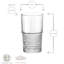 Bartender Novecento Glassware Set - 370ml, 405ml - 12pc