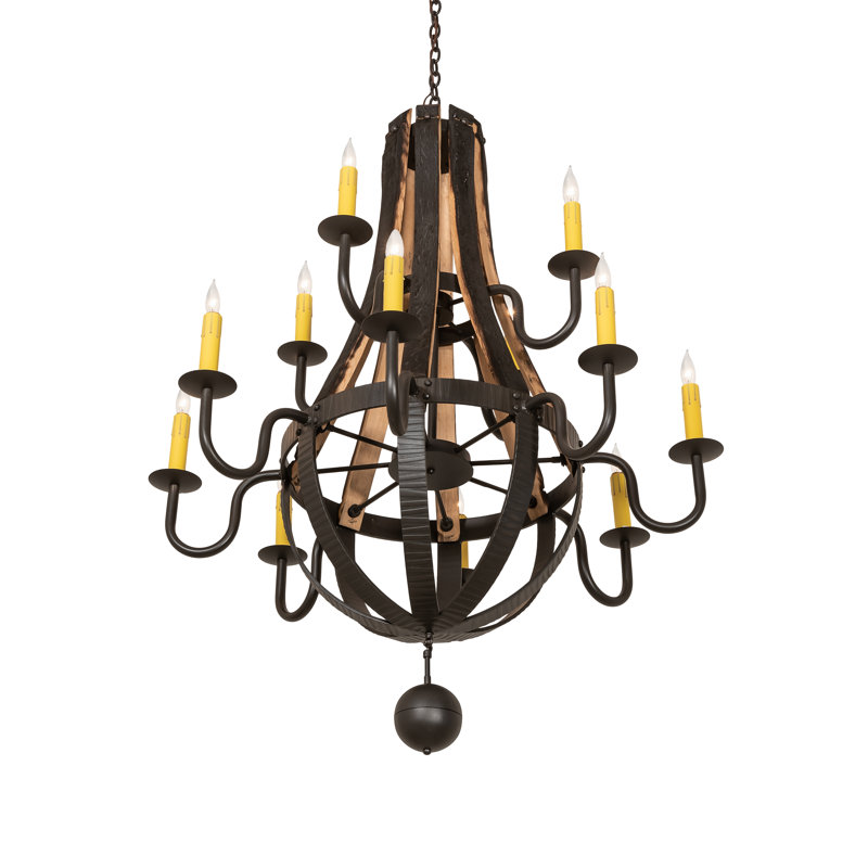 Stave Madera 12 - Light Chandelier