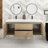 Free Standing Single Bathroom Vanity with Resin Top-245553176