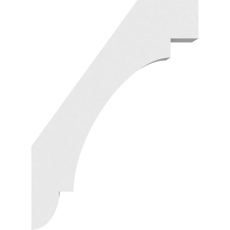 Attelle de genou standard en PVC de qualité architecturale Aspen, H 22 po x l 5 po x P 16 po