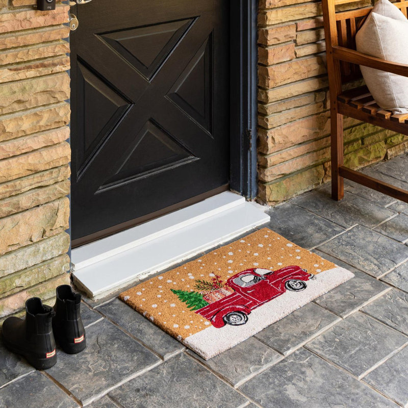Non-Slip Christmas Doormat, Rectangle 1'6" x 2'6"