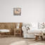 «Baby Cow on Pink Couch», art mural encadré sur toile flottante par Ethan Harper-458574607-458574603