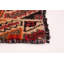 Tapis unique en laine noué à la main de style années 2000 de 4 pi 9 po x 7 pi 10 po Ambika - rouge / brun / beige