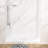 48"W x 34"D Solid Surface Single Threshold Shower Base with Center Drain and Cover Included