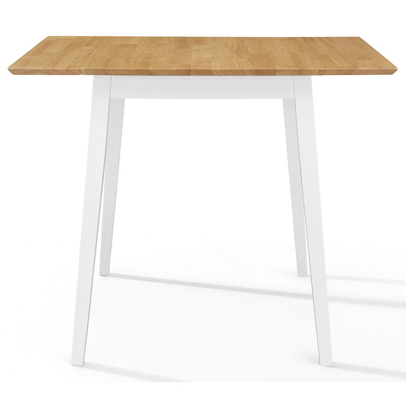 Mcneill 4 - Person Drop Leaf Dining Set, White, White