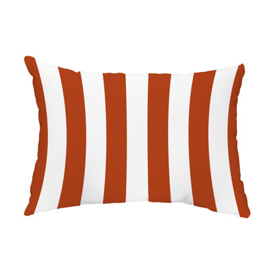 Housse et insert de coussin rectangulaire d'extérieur à rayures Rugby
