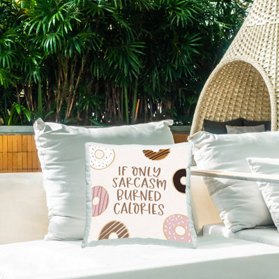Coussin d'extérieur Sarcasm Burned Calories