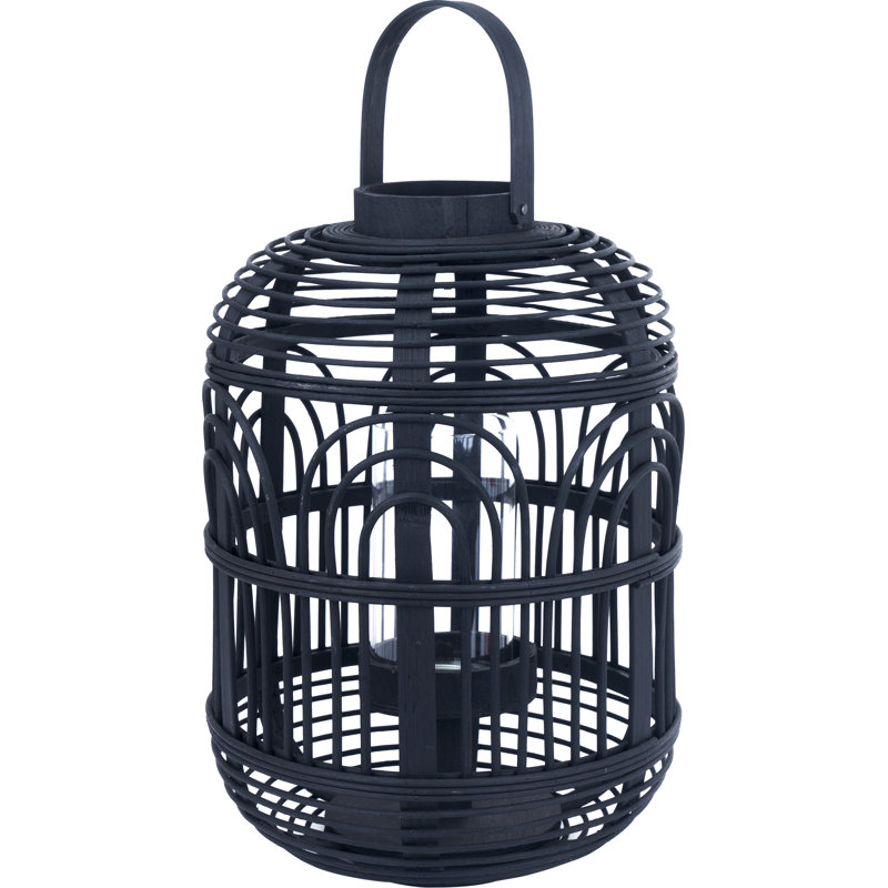 Lantern, 38" H x 26" W x 26" D, Black