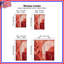 Rideaux de fenêtre abstraits de formes botaniques rouges obscurcissant et obscurcissant - 2 panneaux-988966419-988966408