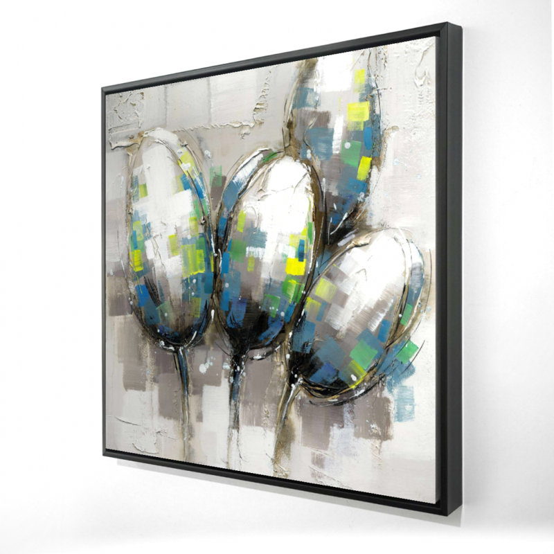 "Tulipes bleues abstraites"