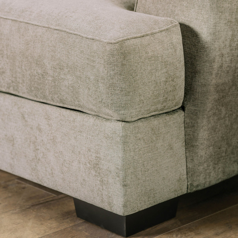 Anayi 101'' Flared Arm Sofa, Ash Green 100% Polyester
