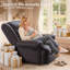 86cm Wide Standard Leather Manual Recliner, Classic Oversize Sofa Chair-1650316269