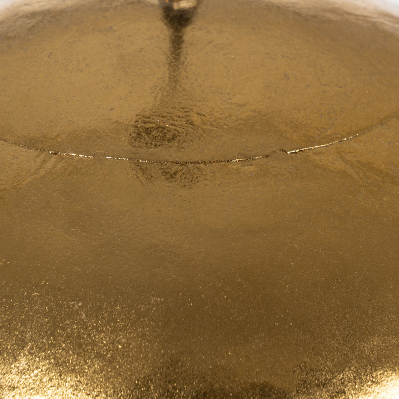 1 - Light Gold Pendant, 26cm H x 31.5cm W x 31.5cm D