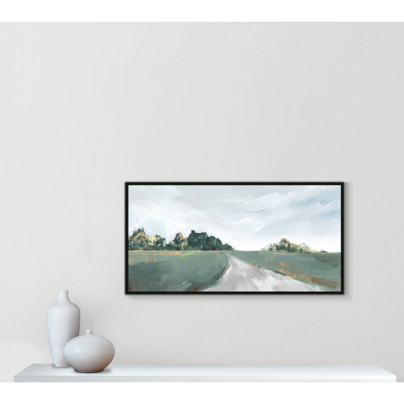 Field Of Dreams by Isabelle Z, Espresso Framed Canvas, 25.5" H x 49.5" W x 2" D