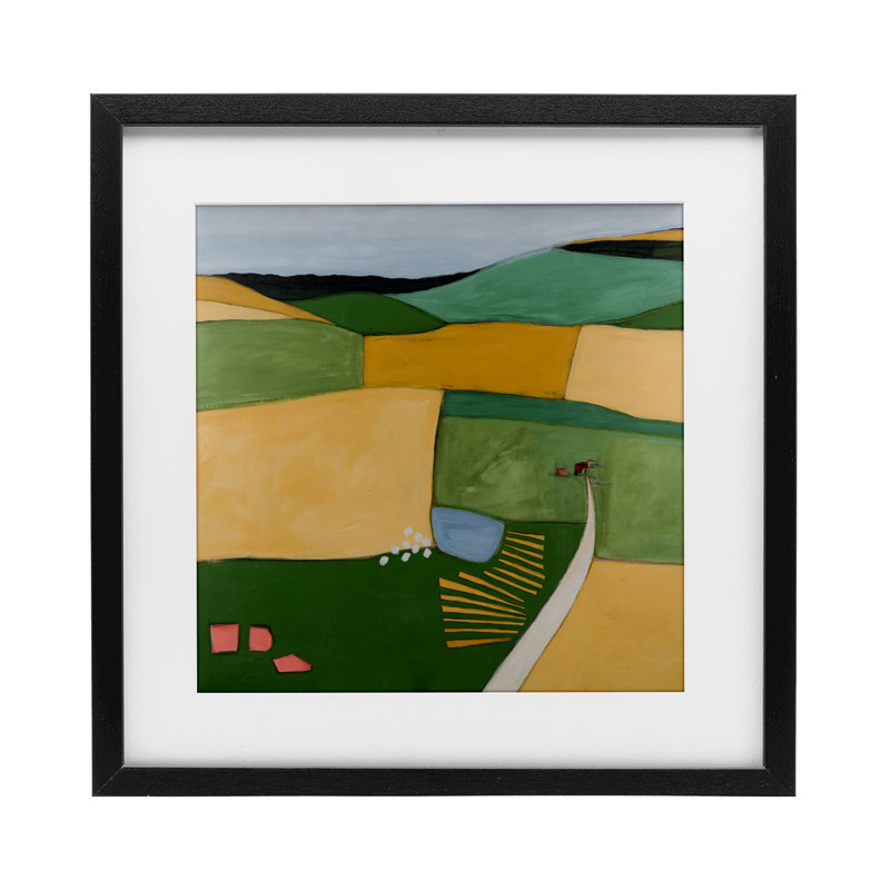Cultivating Dreams Farmland, reproduction encadrée sous verre, conception de Ruth Fromstein, H 16 po x l 16 po