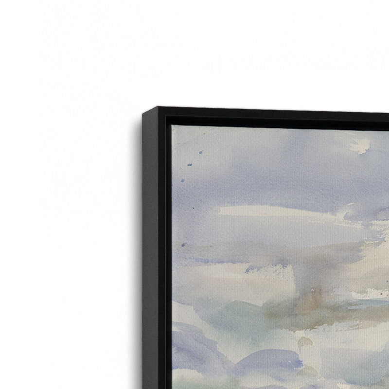 «Distant View of Somers Mountain» par Stephen Calcasola, reproduction d'art sur toile, Cadre flottant sans passe-partout