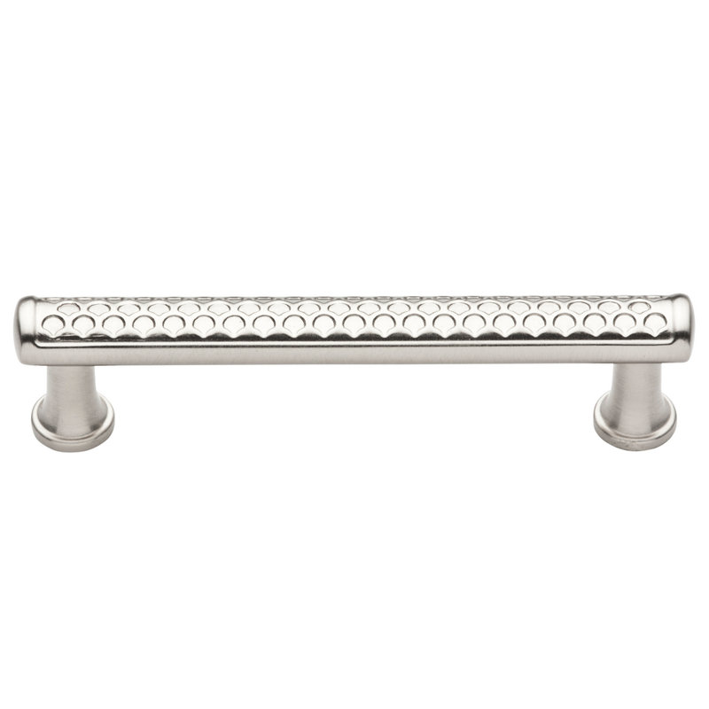 Couture 4" Center to Center Bar Pull, Satin Nickel