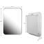 Armoire de salle de bain 16 x 24 pouces avec tablette miroir - cadre en métal blanc, réglable, miroir de rangement encastré, réglable-1234043096