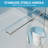  50-54"W x 72"H Aluminum Framed Double Sliding Shower Door 1/4" Clear Tempered Glass with Chrome Hardware-114988106