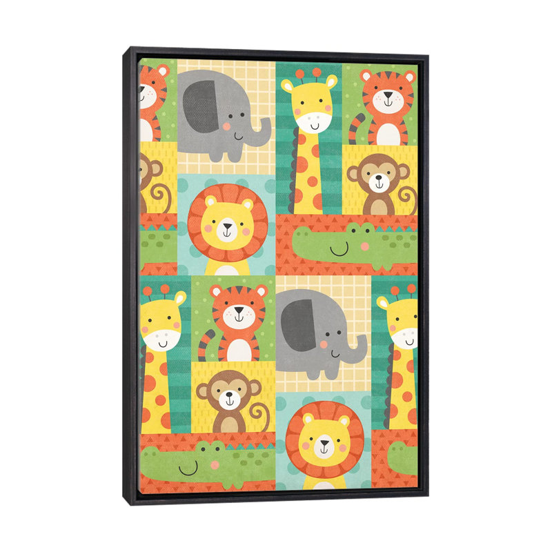 «Wild About Baby III» par Gail Veillette - impression d'art graphique, H 40 po x l 26 po x P 1,5 po, Pas de tapis