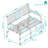 Black Steel Wire Outdoor Garden Bench